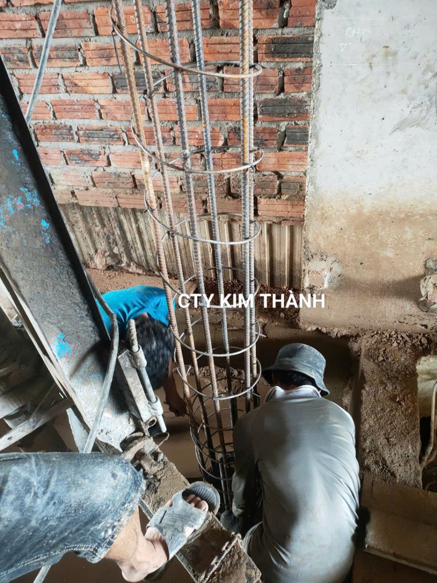 Gia cố móng nhà 