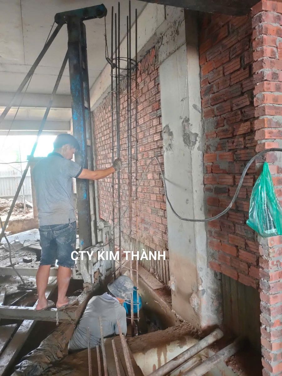 Gia cố móng nhà 