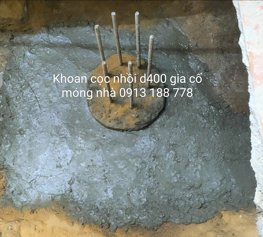 Khoan cọc nhồi gia cố móng 