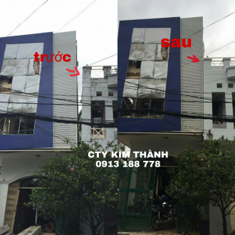 xử lý nhà nghiêng - Cty kim thành 0913 188 778