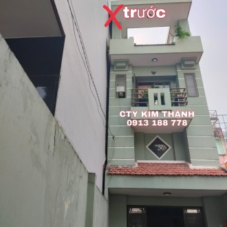 Xử lý nhà 4 tầng nghiêng 18cm